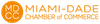 Logo of Miami-Dade Chamber of Commerce with "MDCC" inside an orange circle and text in orange on the right.
