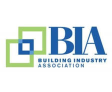 Logo of the Building Industry Association with overlapping green and blue squares next to the acronym "BIA.