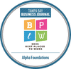 Tampa Bay Business Journal award badge for Alpha Foundations, 2025 Best Places to Work.