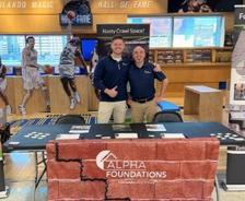 Alpha Foundations staff at an Orlando Solar Bears hockey game
