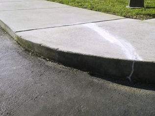 Repaired Concrete Sidewalk