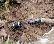 Repairing a Broken Pipe in a Septic Field
