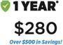 1 year membership graphic