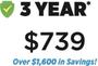 3 Year membership graphic