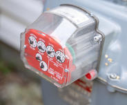 Close up gas meter