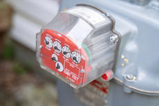 Close up gas meter