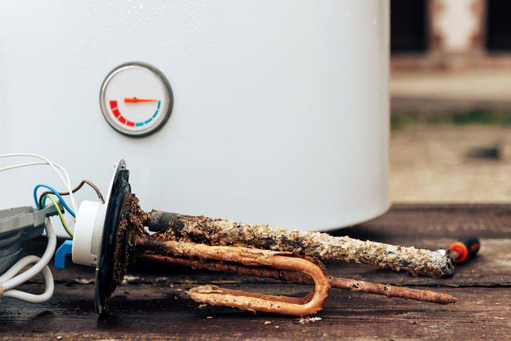 Rusted water heater