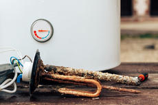Rusted water heater