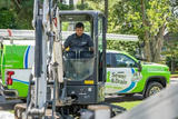 A1 employee operating heavy equipment.
