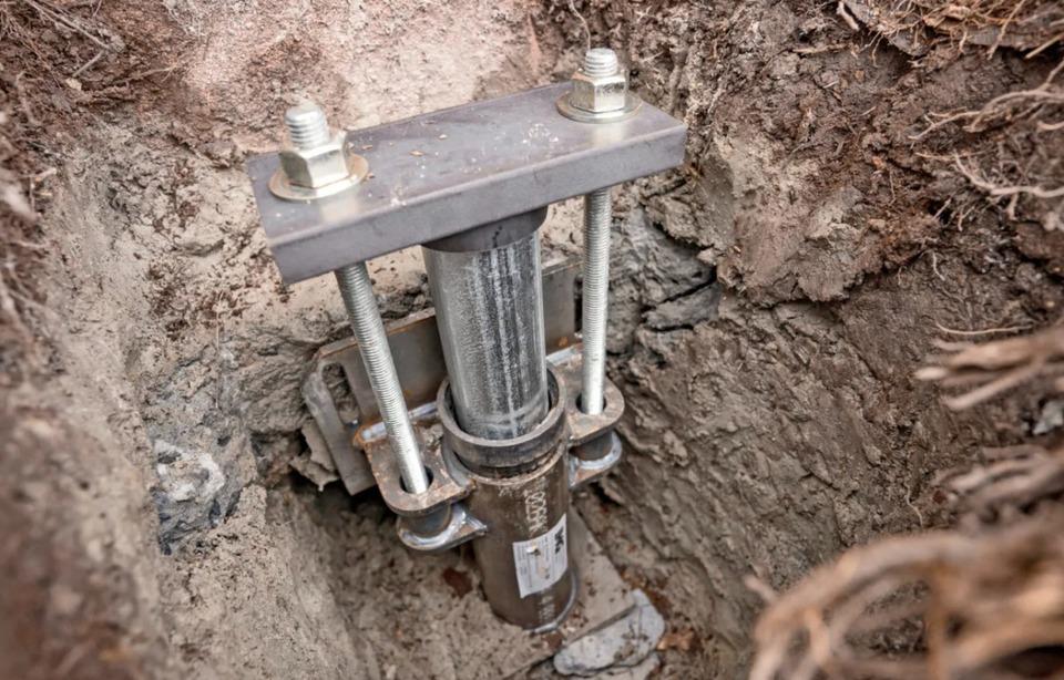 close up of push piers