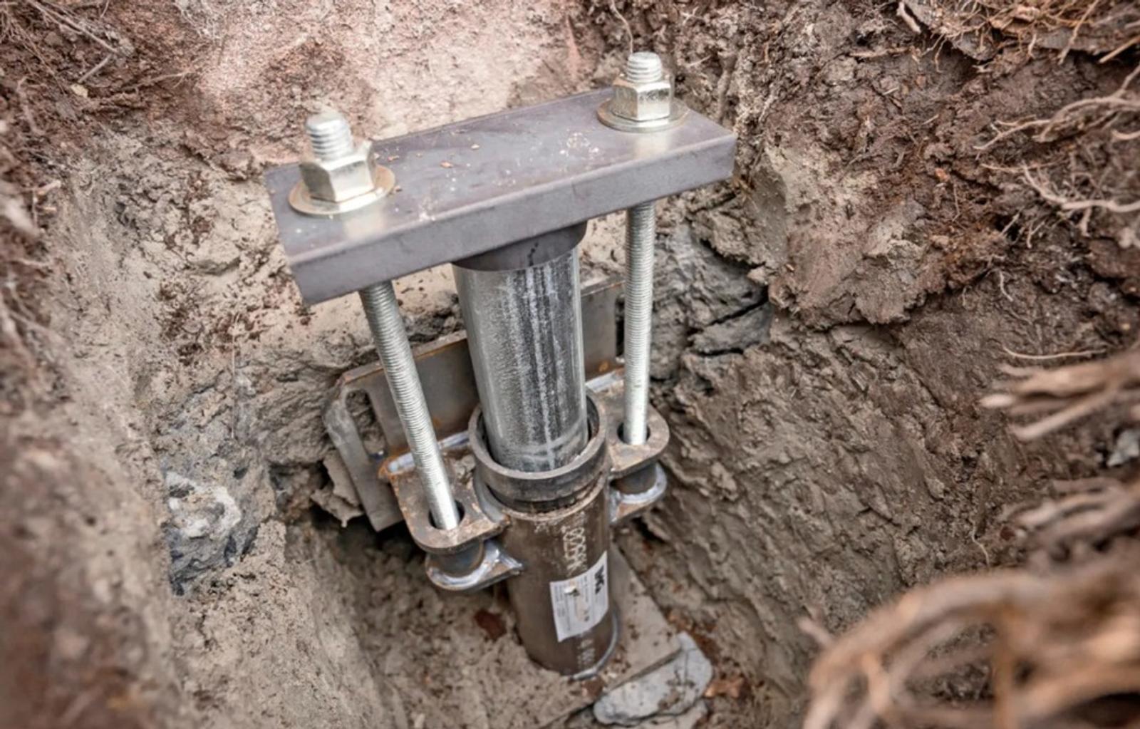 close up of push piers