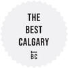 A white badge with the text "THE BEST CALGARY" and a "BC" logo at the bottom.