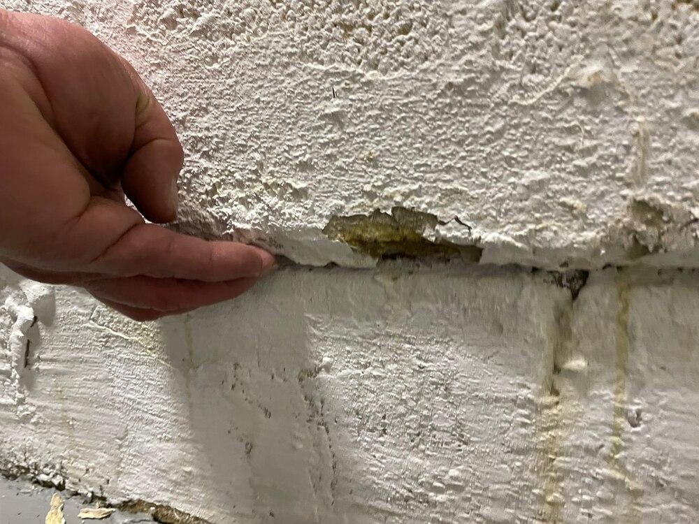 Wall shearing on drywall of home