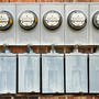 Close up of energy meters.