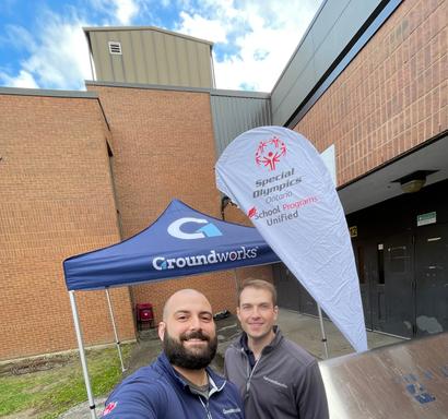 Groundworks tent at Toronto Basketball Showcase
