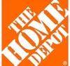 The Home Depot logo in white text on an orange background.