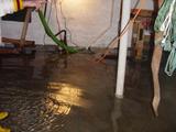 flooded basement floor