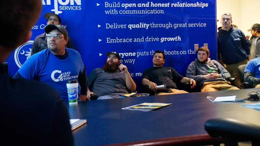 MVFS Crew at an office training
