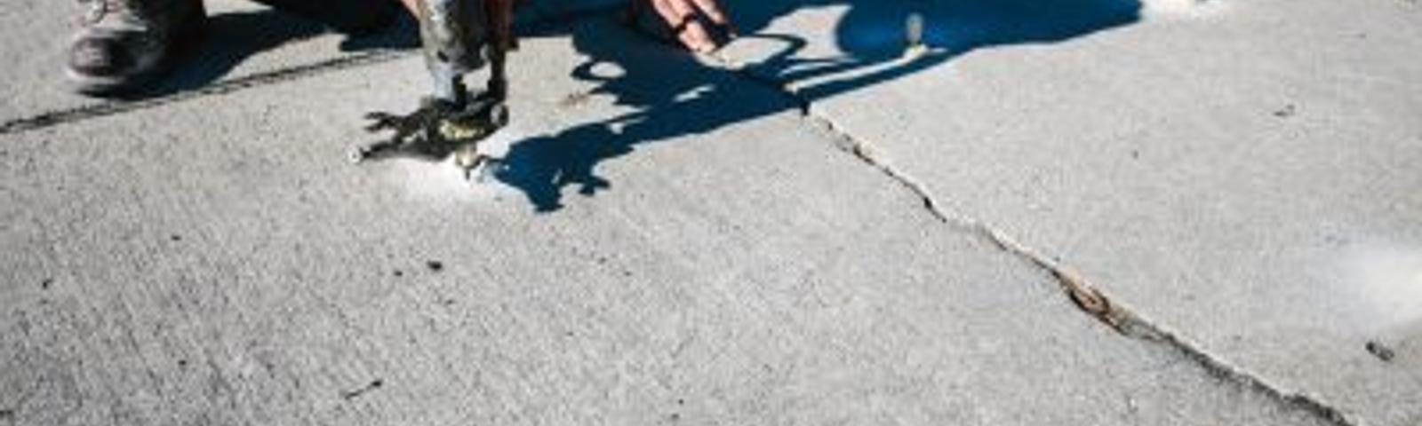 installing PolyRenewal™ concrete lifting