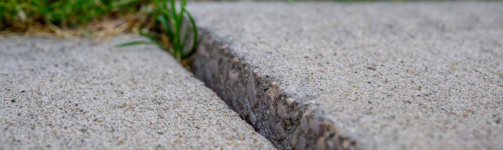 uneven concrete