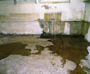 Leaking basement wall