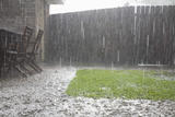 Heavy rain and outside flooding
