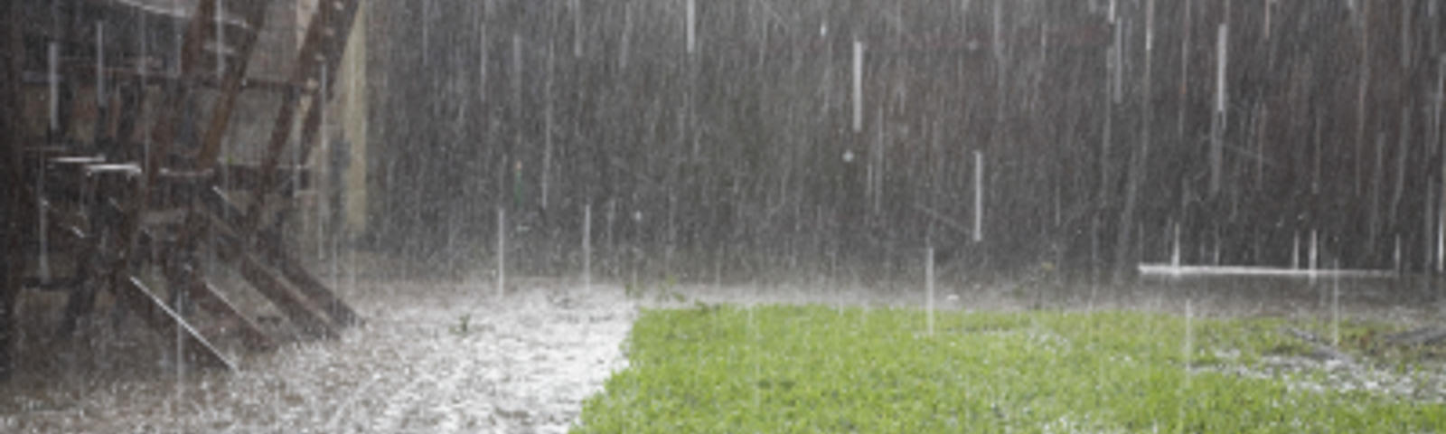 Heavy rain and outside flooding