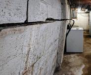 bowing and cracking basement wall
