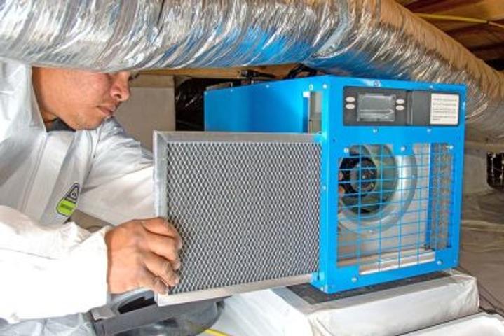 Dehumidifier in crawl space