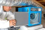 Dehumidifier in crawl space