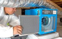 Dehumidifier in crawl space