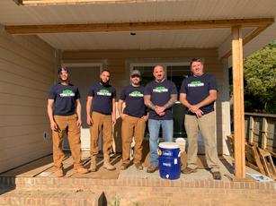 MVFS and Habitat for Humanity volunteers at project site