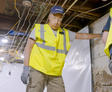 Mike Rowe in a basement