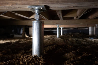Series of IntelliJacks in crawl space