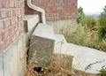 sinking concrete steps