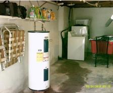 water heater in damp basement