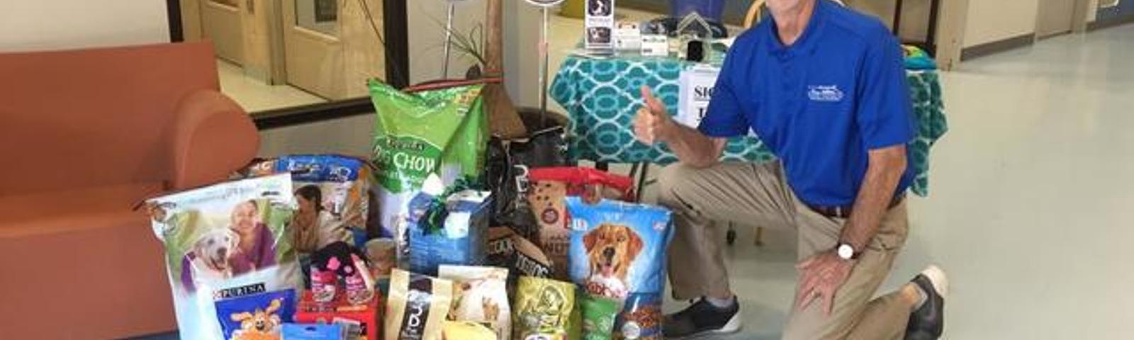 employees host supply drive to support stokes county animal shelter