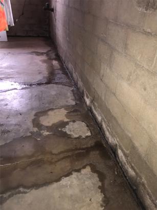 Water stains on interior floors