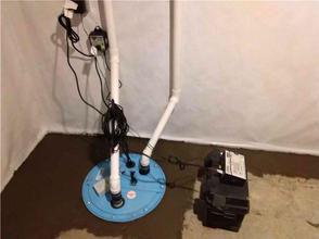 Sump pump in basement