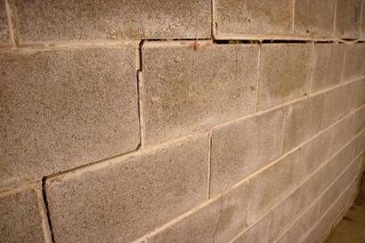 Cinderblock foundation cracks