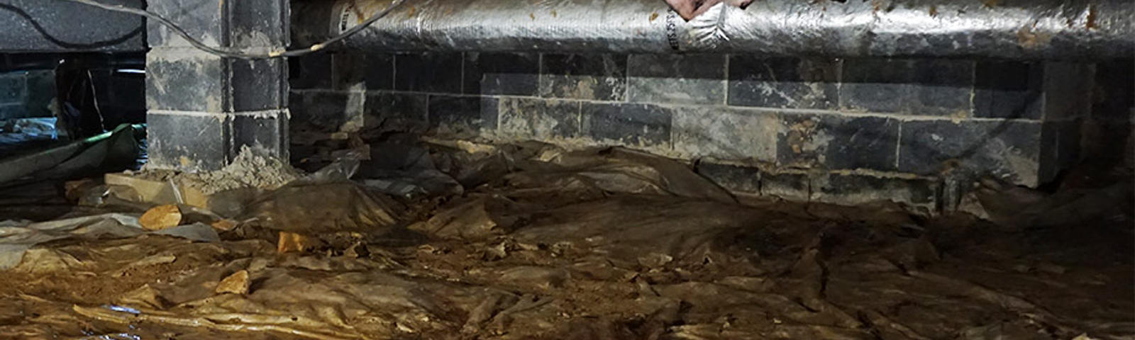 damaged fiberglass insulation