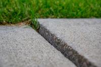 uneven concrete slab