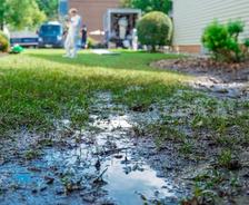flooded yard