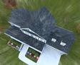 rain falling on a house