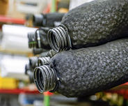 A close-up of AquaStop crawl space drain.