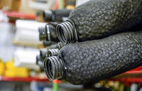 A close-up of AquaStop crawl space drain.