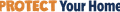 Text reading "PROTECT Your Home" in bold orange and blue letters on a white background.