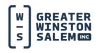 Logo of Greater Winston Salem Inc. with a stylized "W-S" inside brackets on the left, perfectly embodying what we're about: dynamic innovation and community unity.