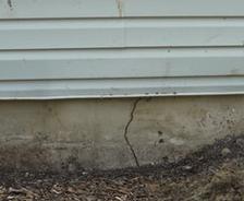 vertical crack in slab foundation