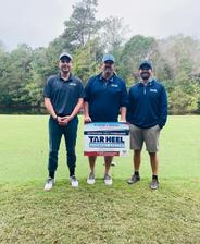 Tar Heel Basement Systems employees participate in the 2025 Cape Fear Council Golf Invitational
